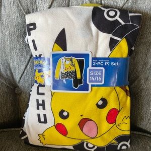 Pikachu PJ set size 14 NWT - fits from a size 10 as can run small.